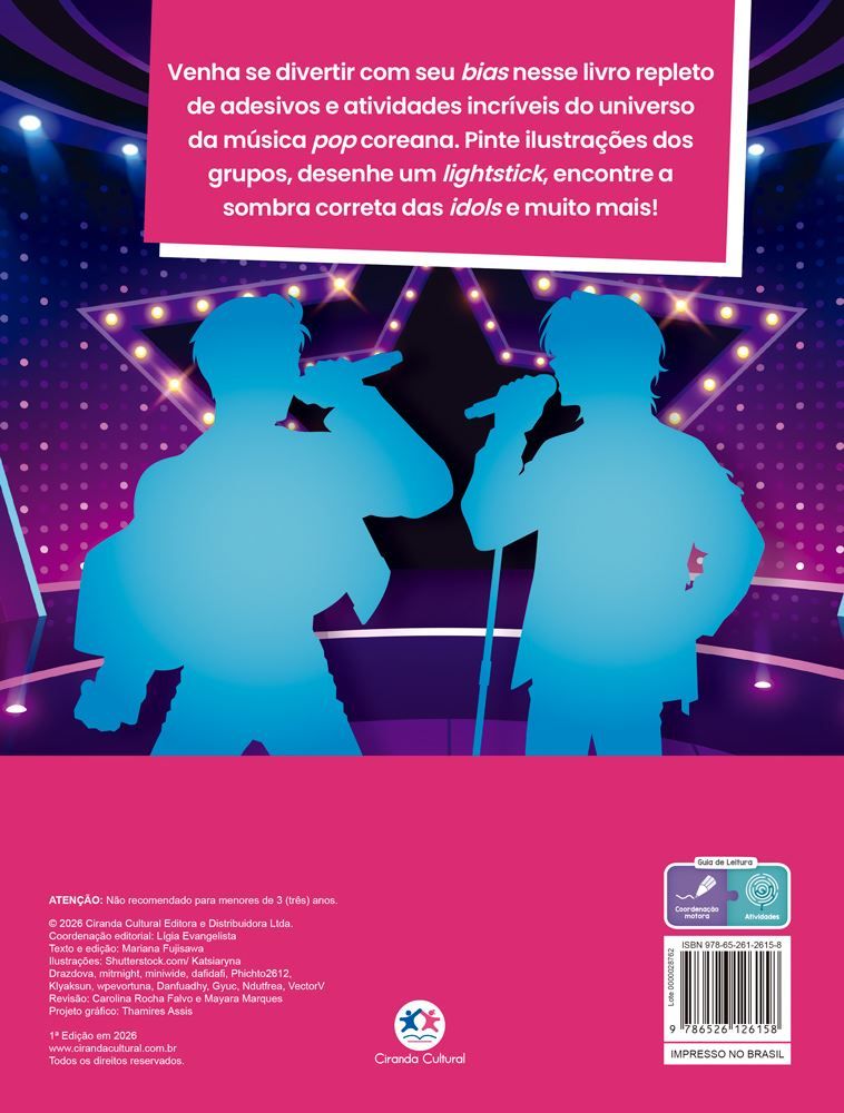 Livro Estrelas do K-Pop - Atividades e Adesivos, Ciranda Culural