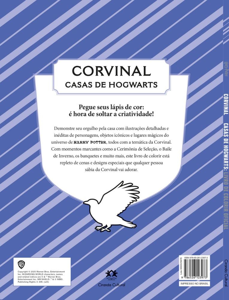 Livro Harry Potter Casas De Hogwarts - Corvinal