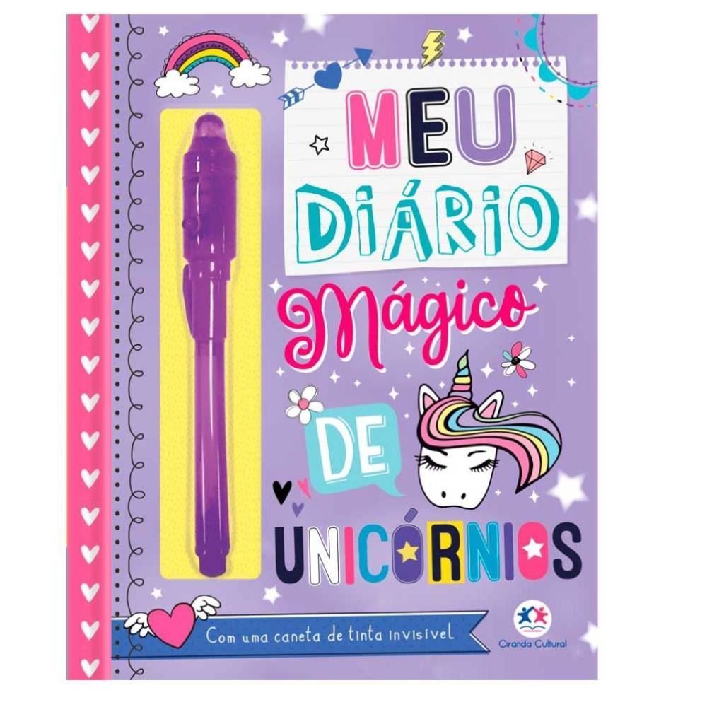 Livro Meu Diário Mágico de Unicórnios Ciranda Cultural - 9788538091349