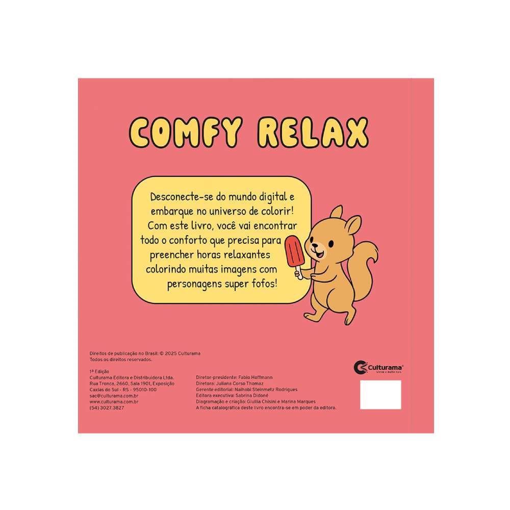 Livro De Colorir Comfy Relax Passeio De Carro - Culturama