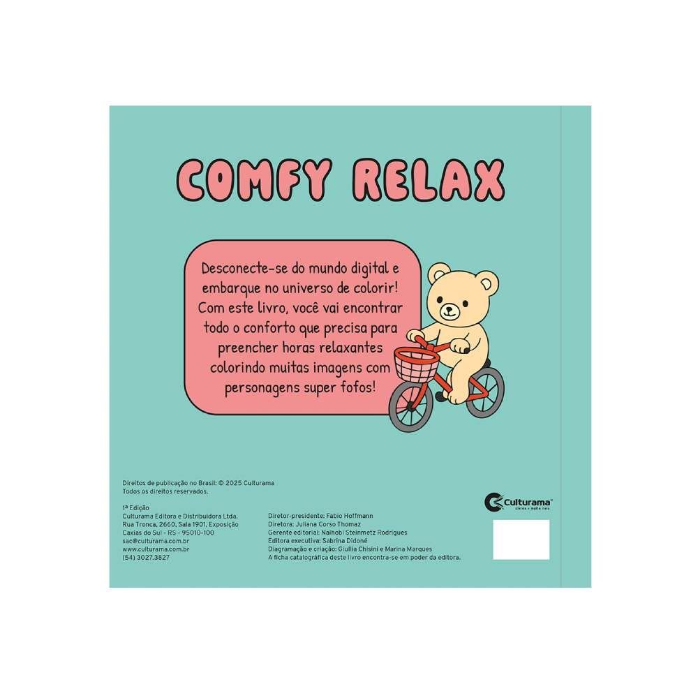 Livro De Colorir Comfy Relax Piscina - Culturama