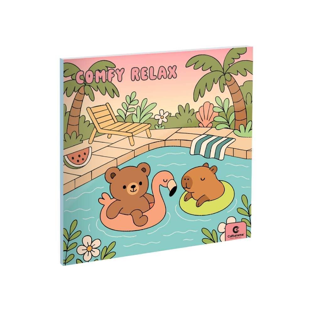 Livro De Colorir Comfy Relax Piscina - Culturama