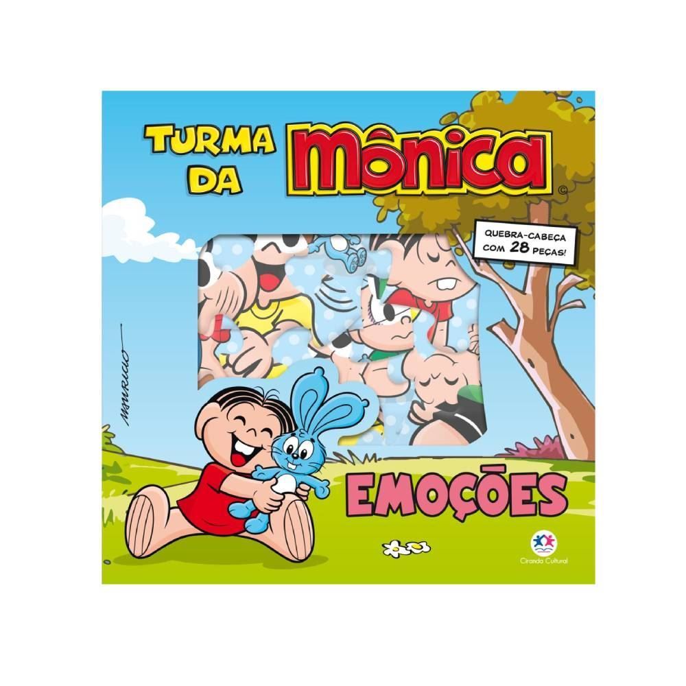 Livro Turma Da Mônica Emoções Ciranda Cultural - Ler e Montar