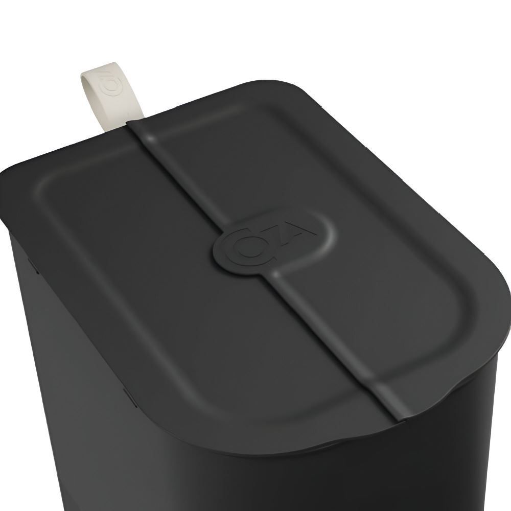 Lixeira Borboleta Com Pedal Coza 6 Litros - Preto 