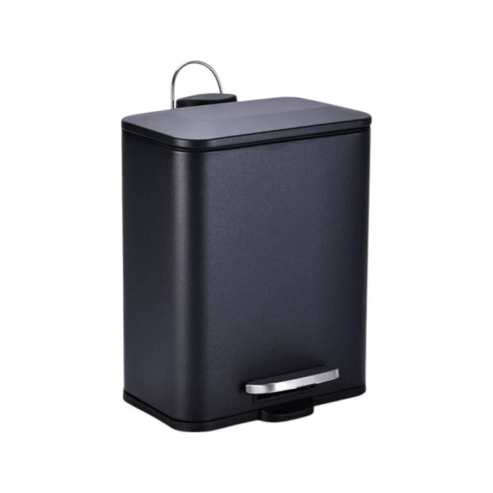 Lixeira Com Pedal Inox 5 Litros Mallana - Preto 