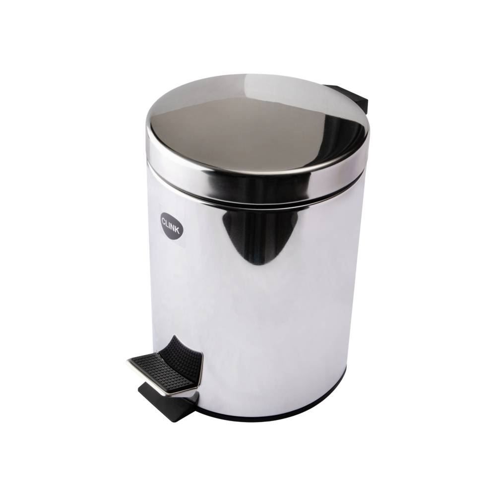 Lixeira Com Pedal Inox Clink 3 Litros - Inox