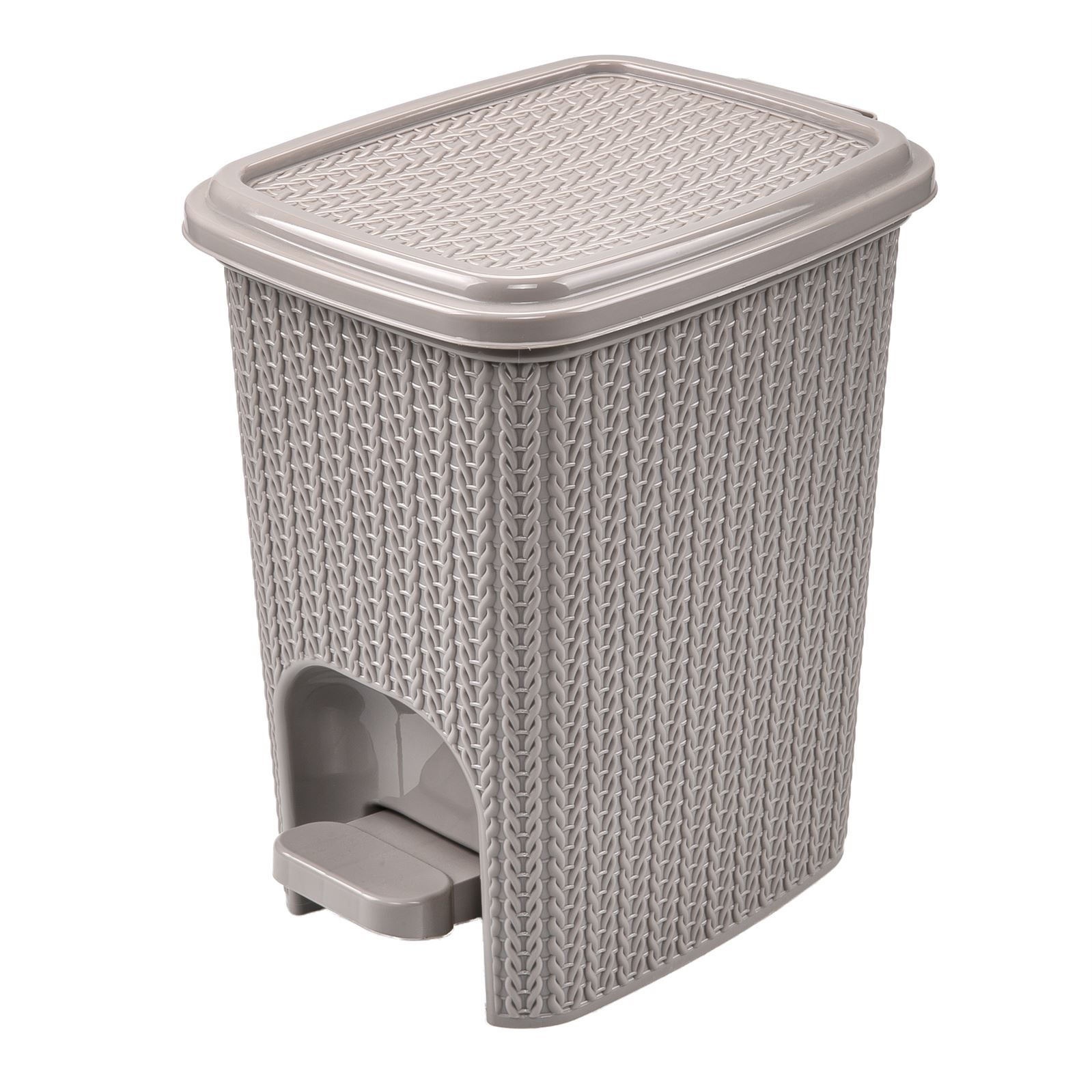 Lixeira Com Pedal Plasútil Trama 7 Litros - Fendi