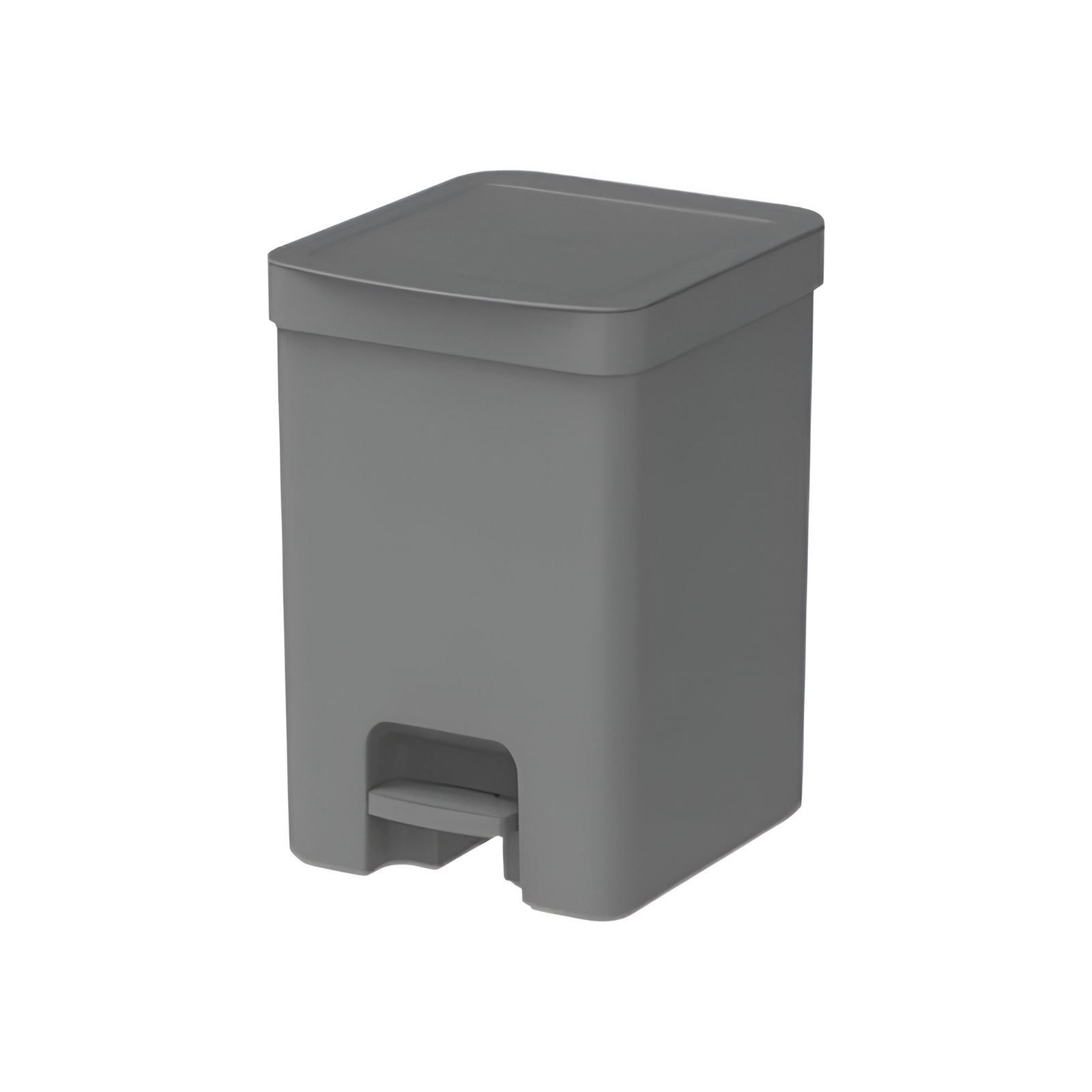 Lixeira Com Pedal Trium Ou 12 Litros - Chumbo