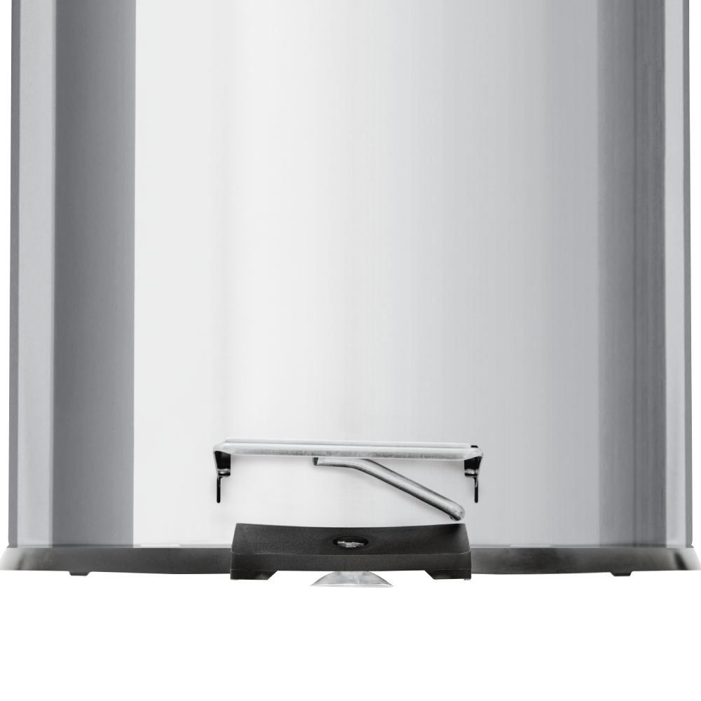 Lixeira Com Tampa E Pedal Brasil Tramontina 12 Litros - Aço Inox