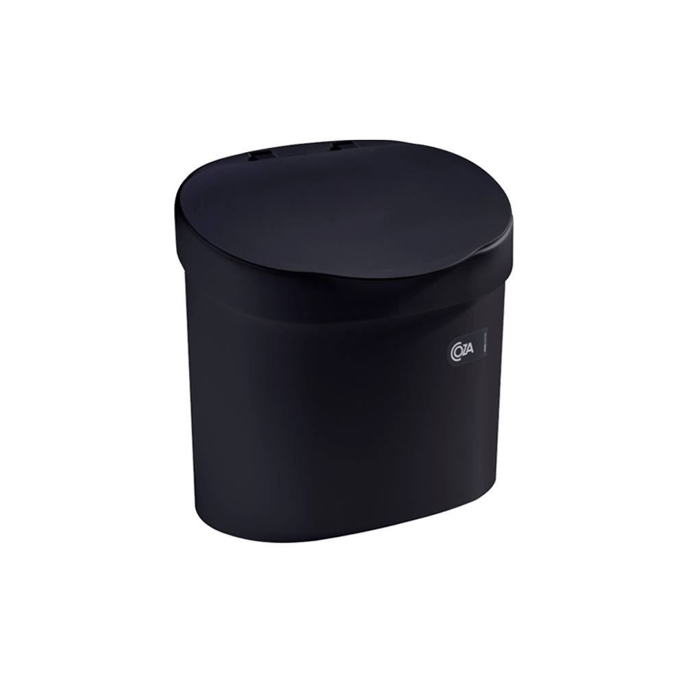 Lixeira Com Tampa Para Pia Coza Basic 4 Litros - Preto