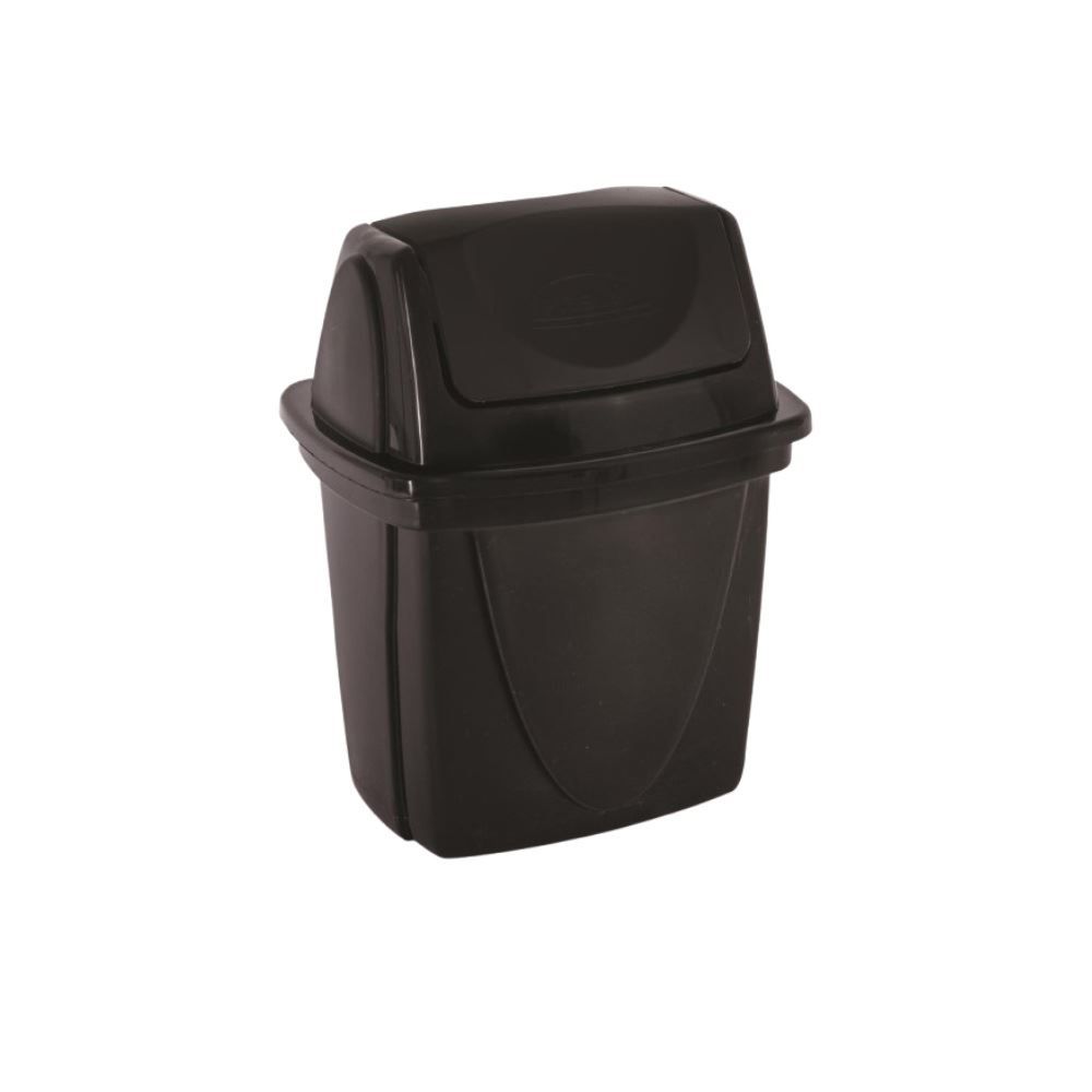 Lixeira De Pia Basculante Plasútil 4,9 Litros - Preto