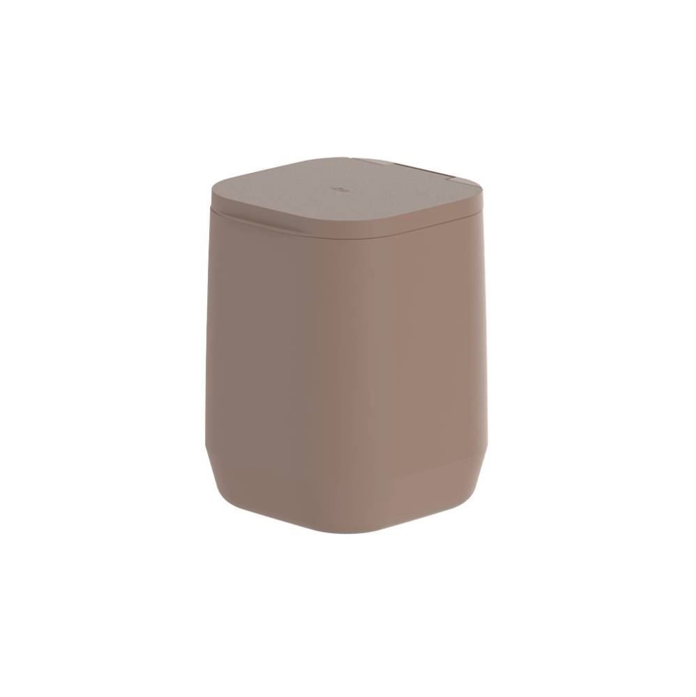 Lixeira de Piso e Parede Aura 6 Litros Ou - Marrom