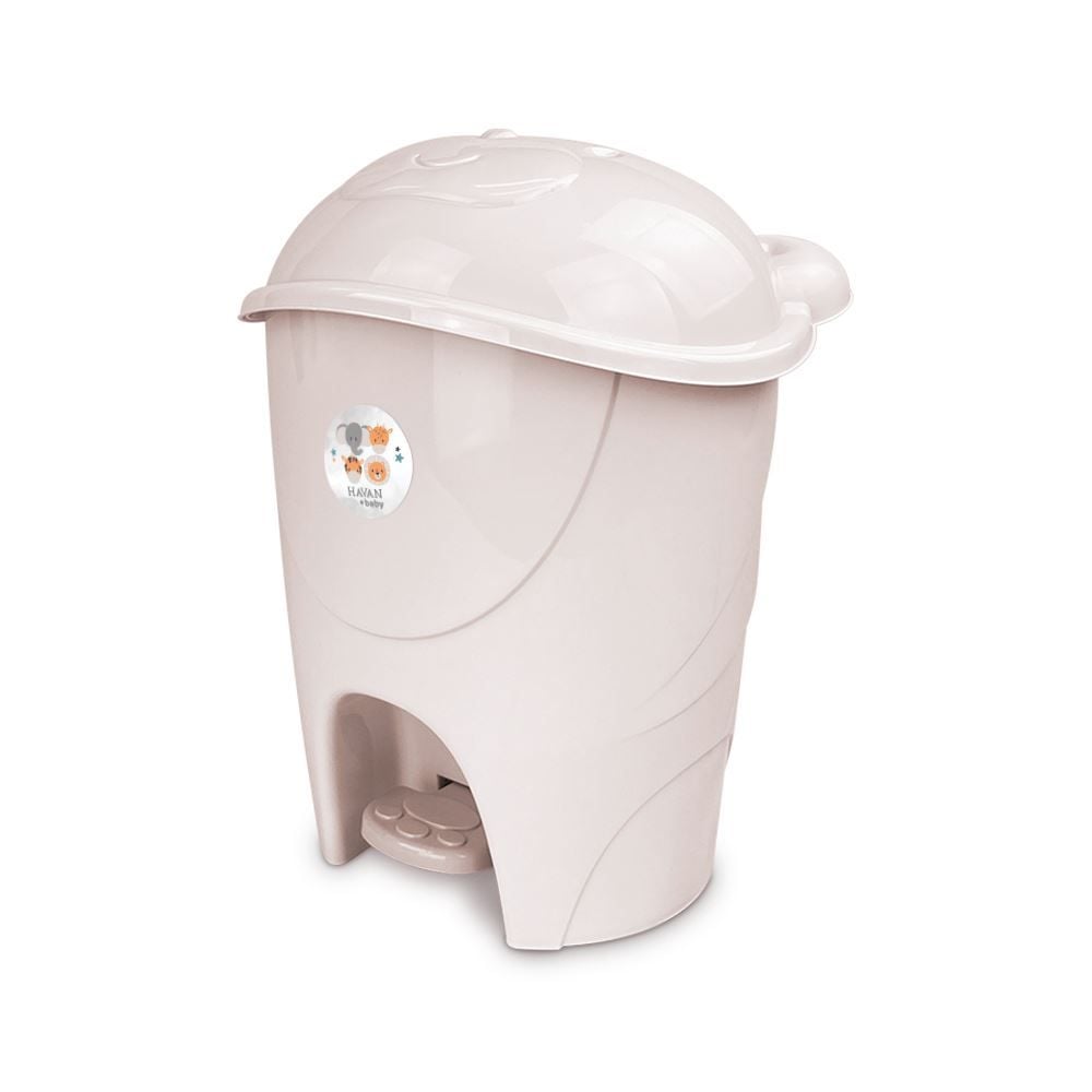 Lixeira Infantil Com Pedal Fofura 12 Litros - Linho