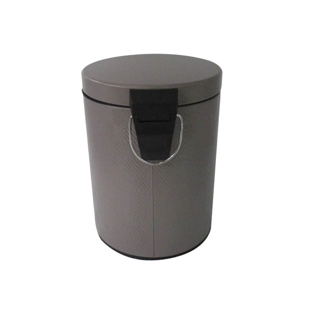 Lixeira Redonda Marrocos Com Pedal 5 Litros Havan Casa - Chocolate