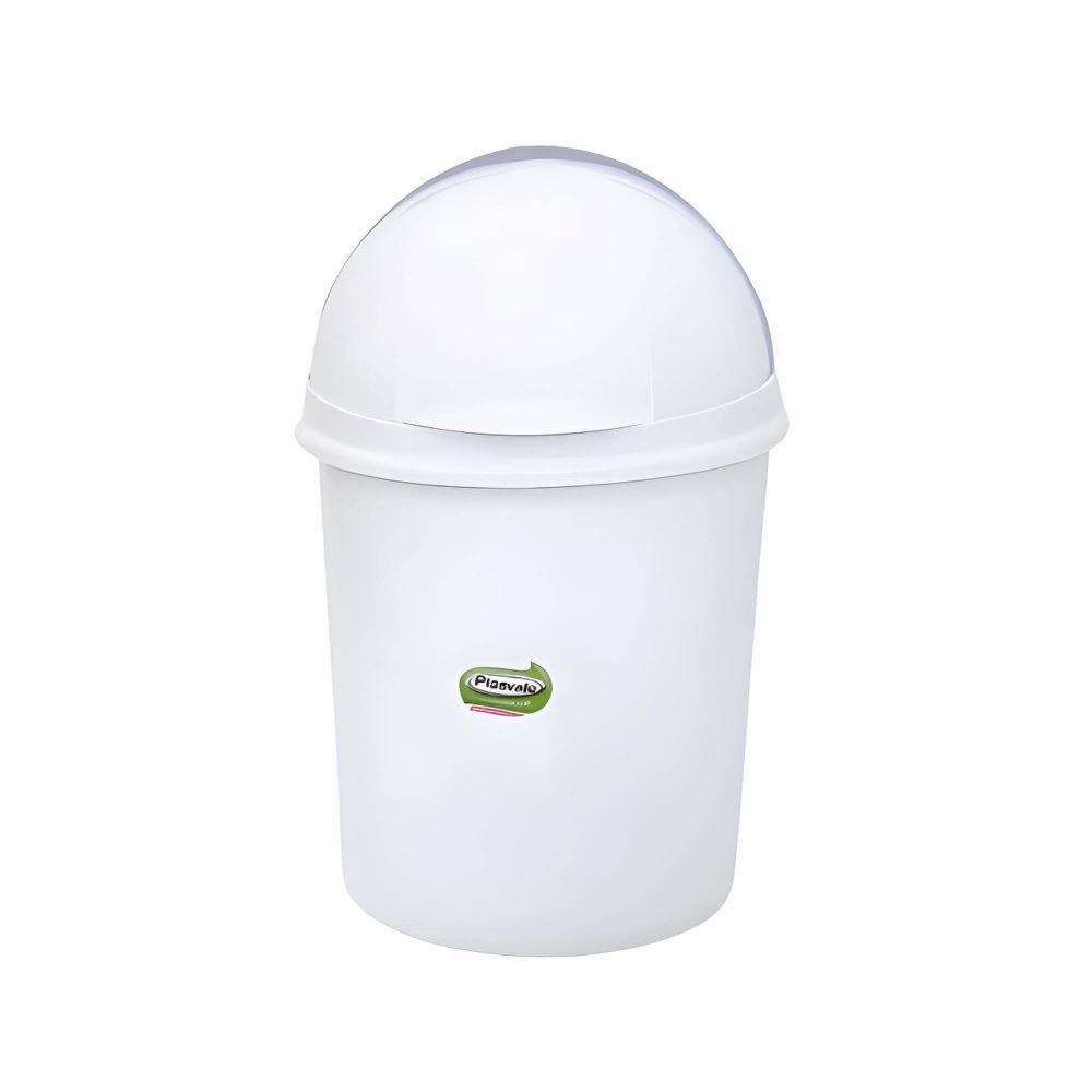 Lixeira Retrátil Plasvale 7,3 Litros - Branco