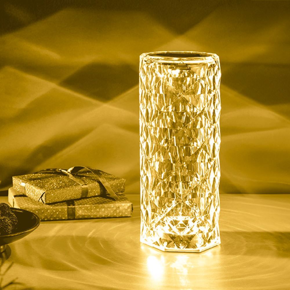 Luminaria De Mesa Led Taschibra Crystal Rgb Com Controle Remoto