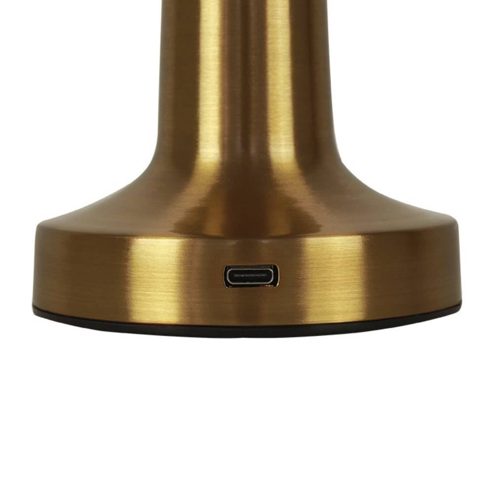 Luminária De Mesa Led Taschibra Jimp Recarregável - Ouro
