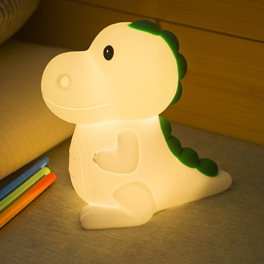 Luminária Infantil Soft Led Silicone Recarregável Taschibra - Dino Rex