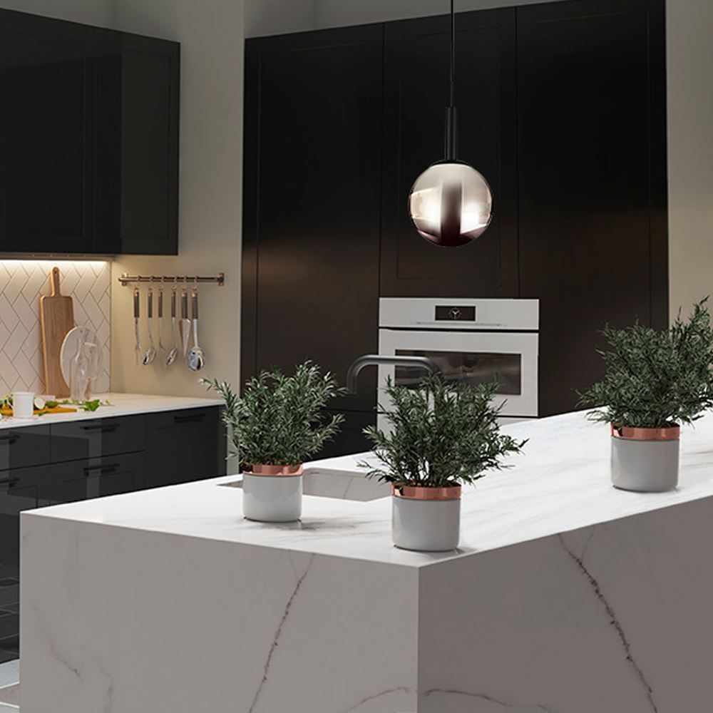 Lustre Pendente Pixel Em Vidro E27 Taschibra - Espelhado