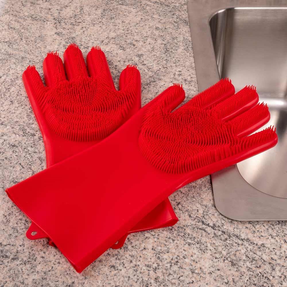 Luva De Silicone 33X16,3Cm Finecasa - Vermelho