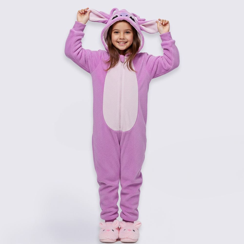 Macacão Pijama Infantil 4 a 10 Anos Em Fleece Angel Disney