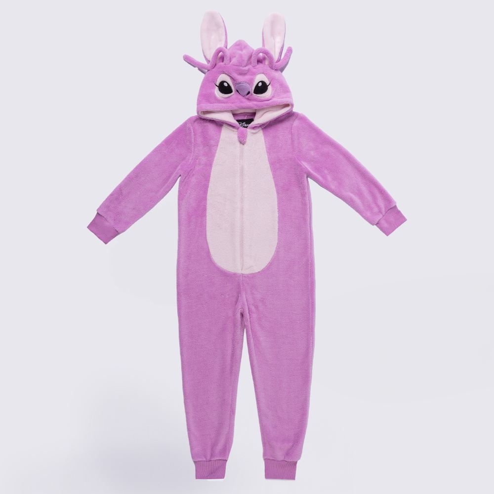 Macacão Pijama Infantil 4 a 10 Anos Em Fleece Angel Disney
