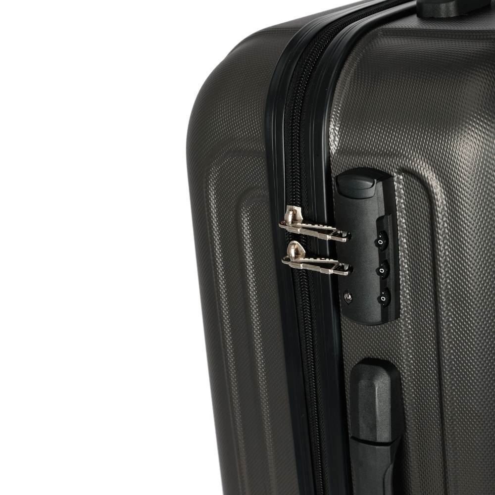 Mala De Viagem Média Abs 360° Geneva Polo King - Grafite