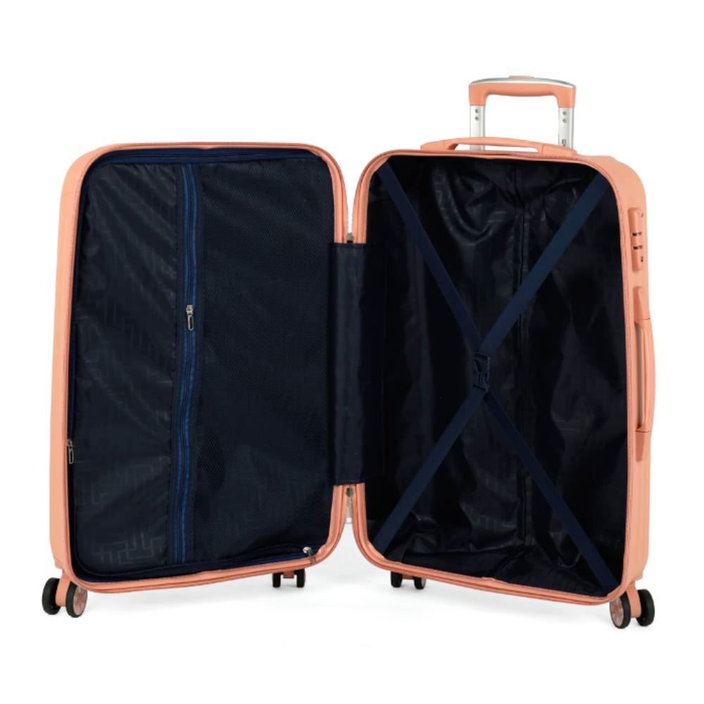 Mala De Viagem Média Abs 360° Geneva Polo King - Rose