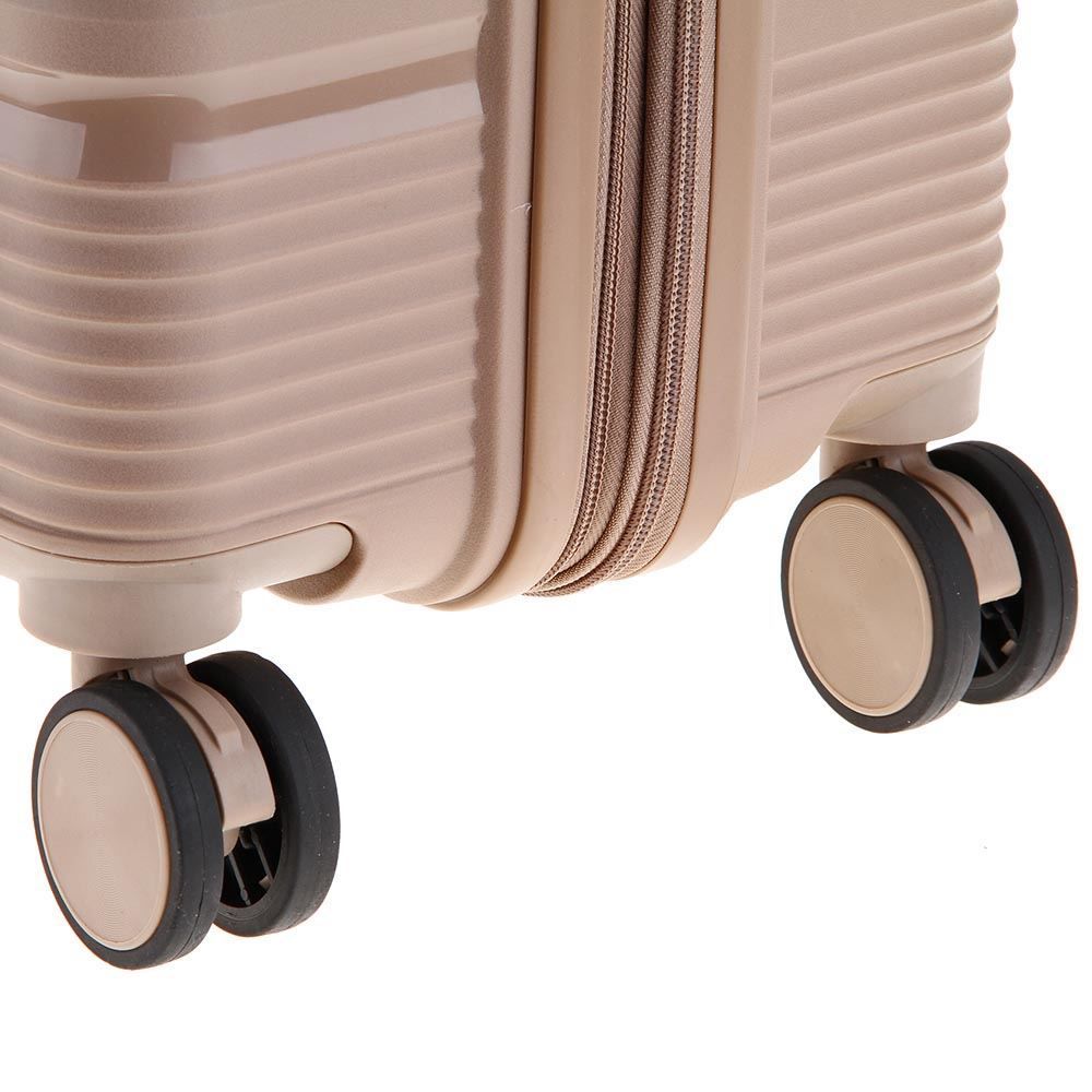 Mala de Viagem Média Giro 360° Plattinum 23Kg Tonin - Nude