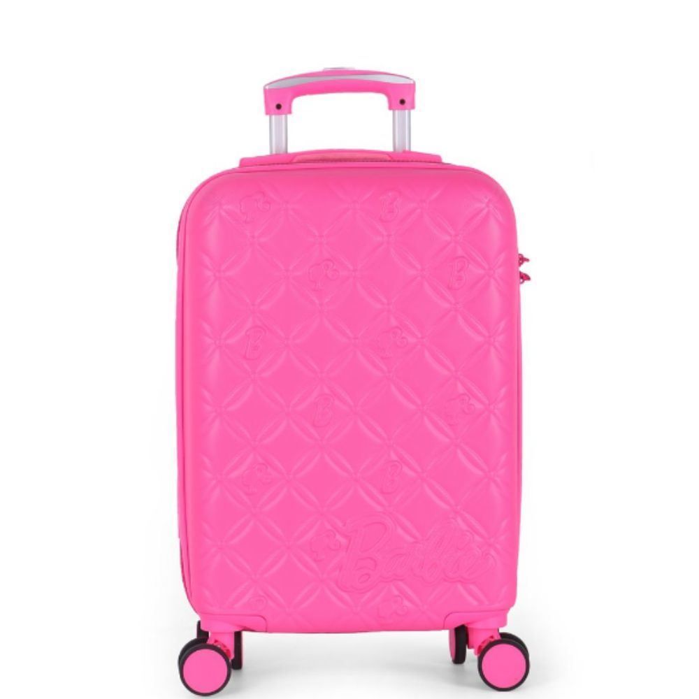 Mala Para Viagem De Bordo Abs 360° Barbie Luxcel  - Pink