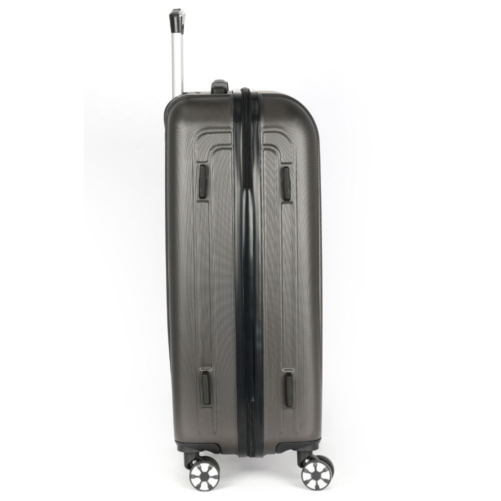 Mala Para Viagem De Bordo Abs 360° Geneva Luxcel - Grafite