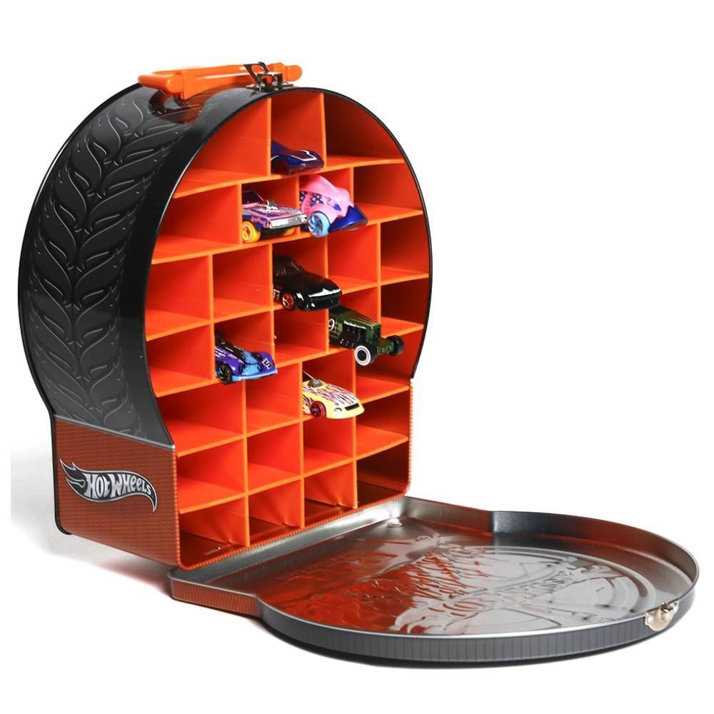 Maleta Metálica Roda Hot Wheels Porta Carrinhos Fun - F0132-2