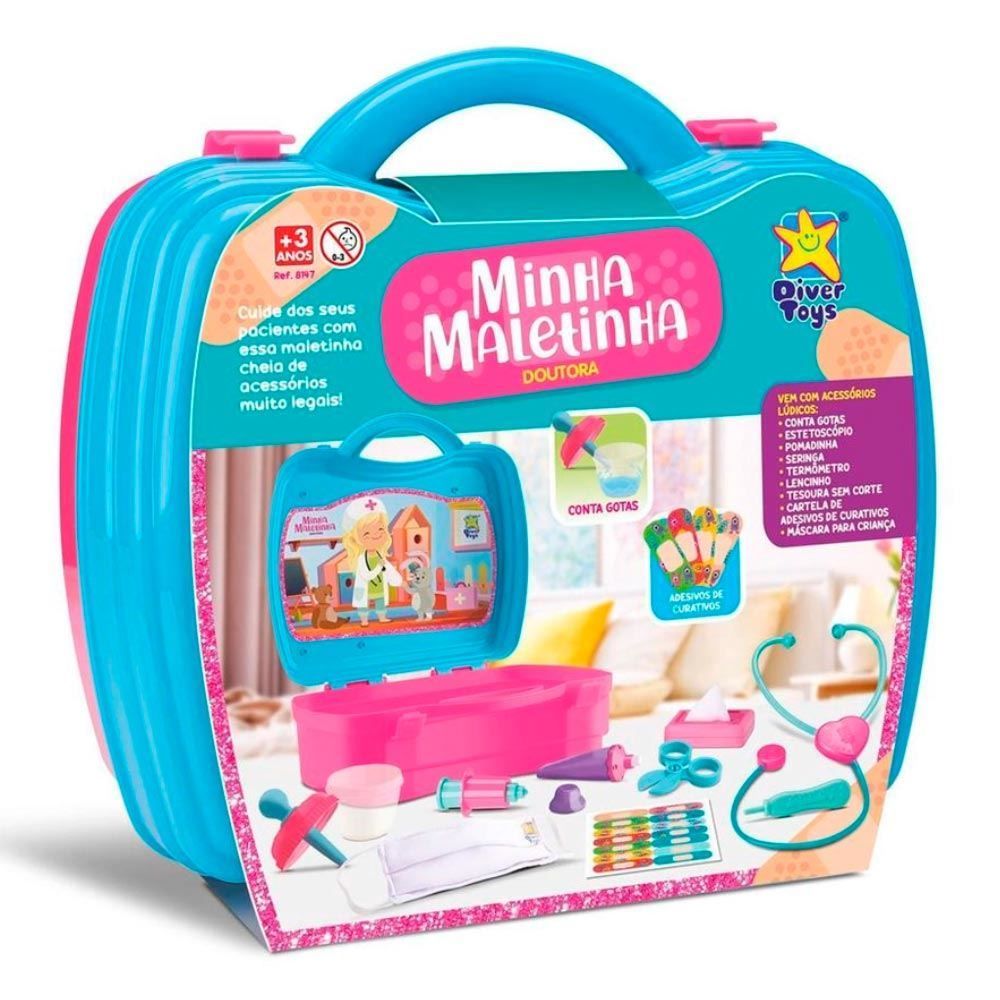 Maletinha Doutora Vários Acessórios Divertoys - 8147