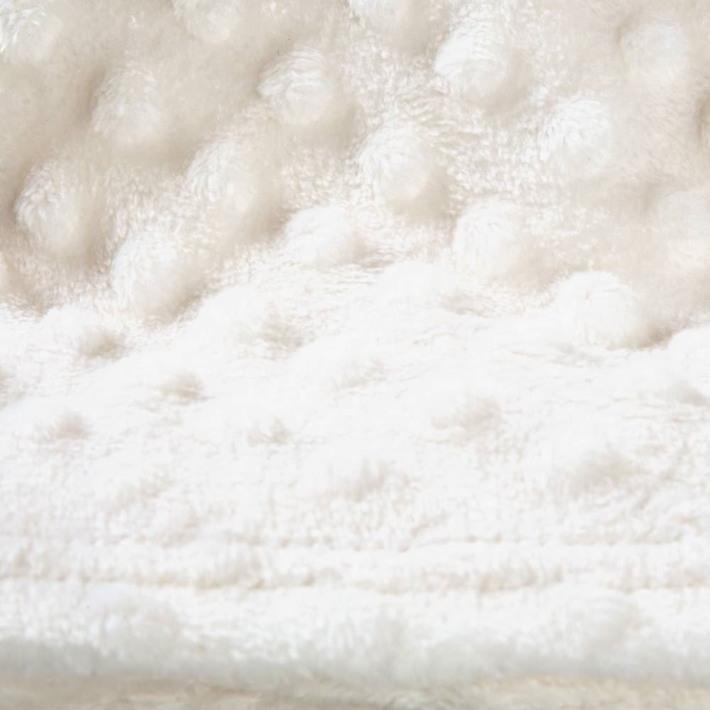 Manta De Bebe Microfibra 100% Poliéster Pop Corn Havan Baby - Off White