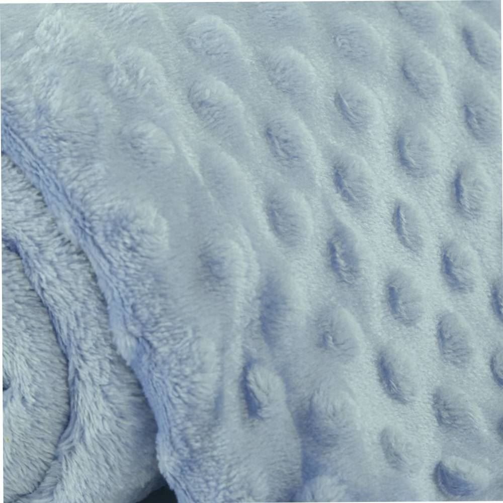 Manta De Bebe Microfibra 100% Poliéster Pop Corn Havan Baby - Azul