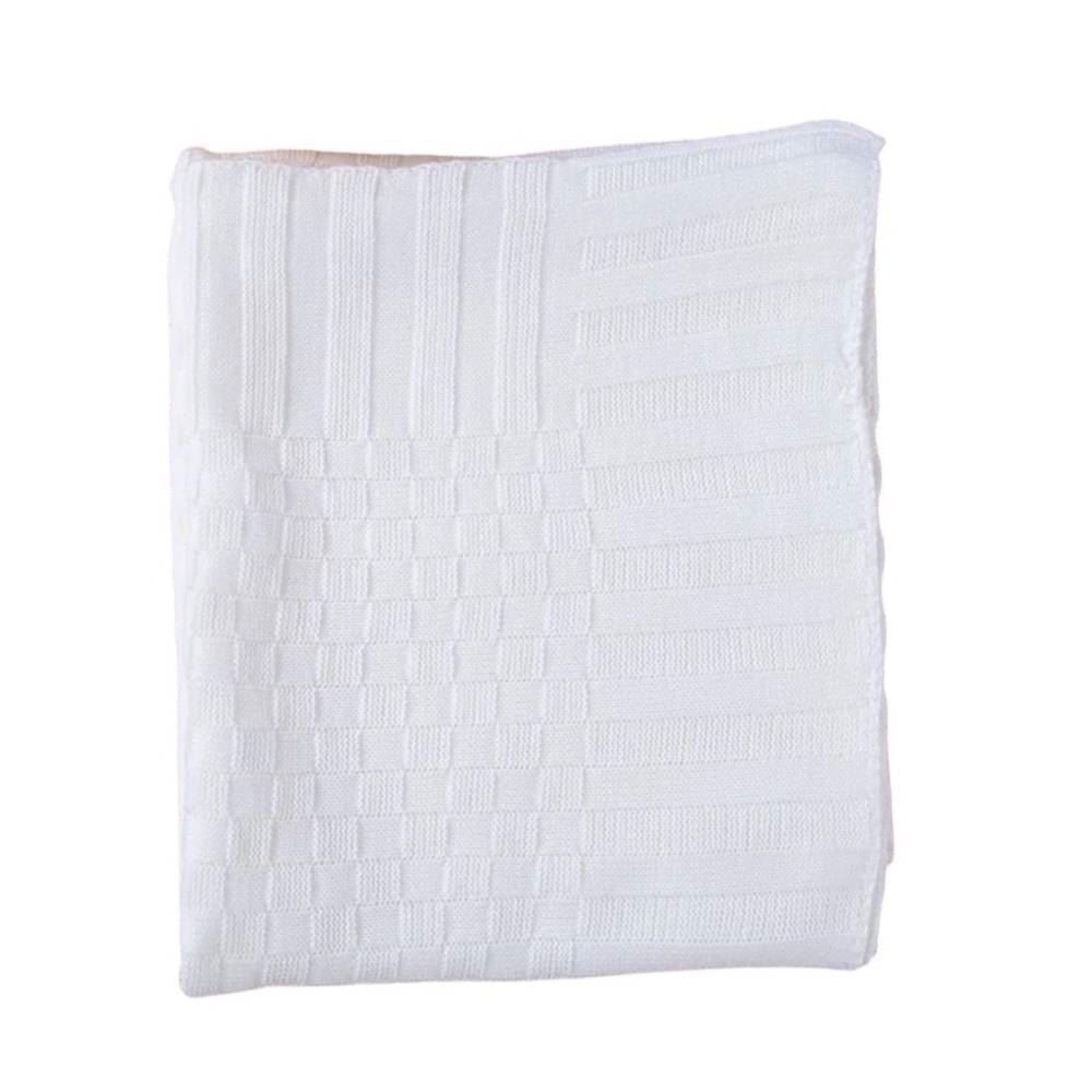 Manta De Tricô 80X100cm Havan Baby - Branco