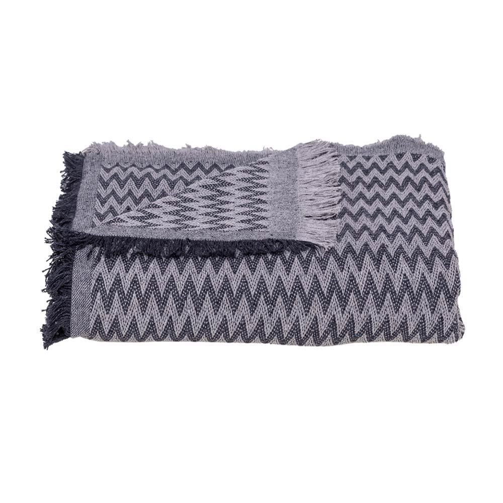 Manta Para Sofá Miami 1,50X2,00M Havan - Cinza/Chumbo