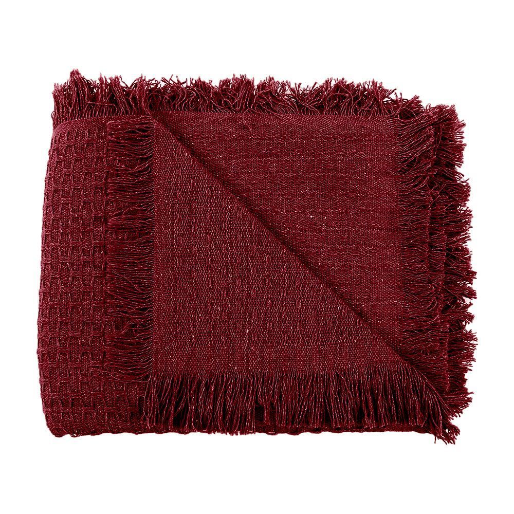 Manta Para Sofá Ravena 1,40X1,20 M Havan Casa - Bordô