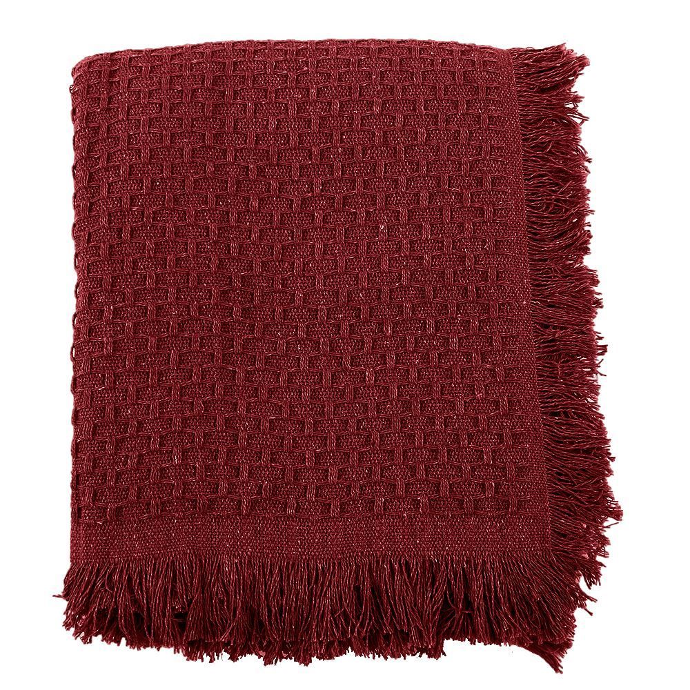 Manta Para Sofá Ravena 1,40X1,20 M Havan Casa - Bordô