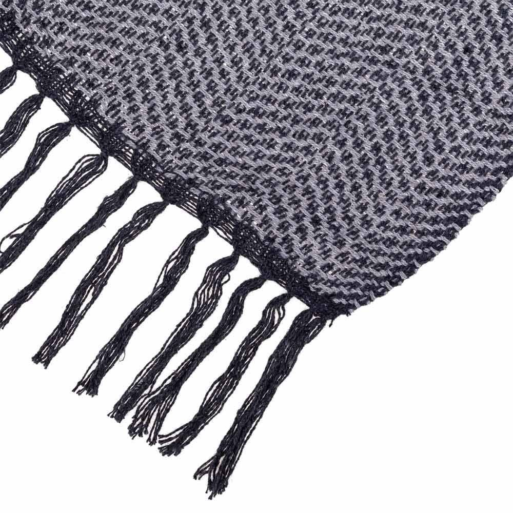 Manta Para Sofá Rústica 1,20X1,50M Havan - Grafite Tramado