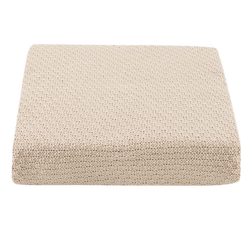 Manta Peseira Tricot Versalhes 100% Poliéster Havan Casa - Areia