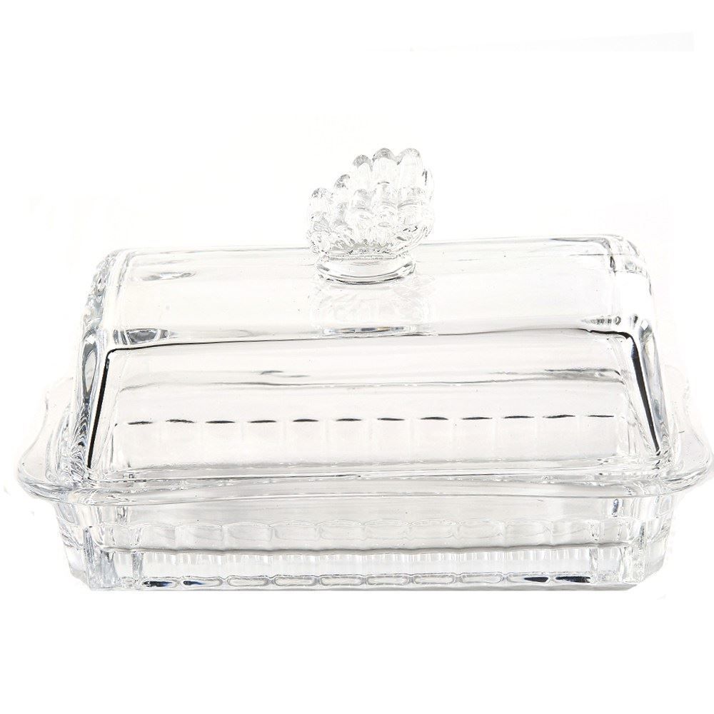 Manteigueira Com Tampa Butterfly Wolff 17Cm - Transparente