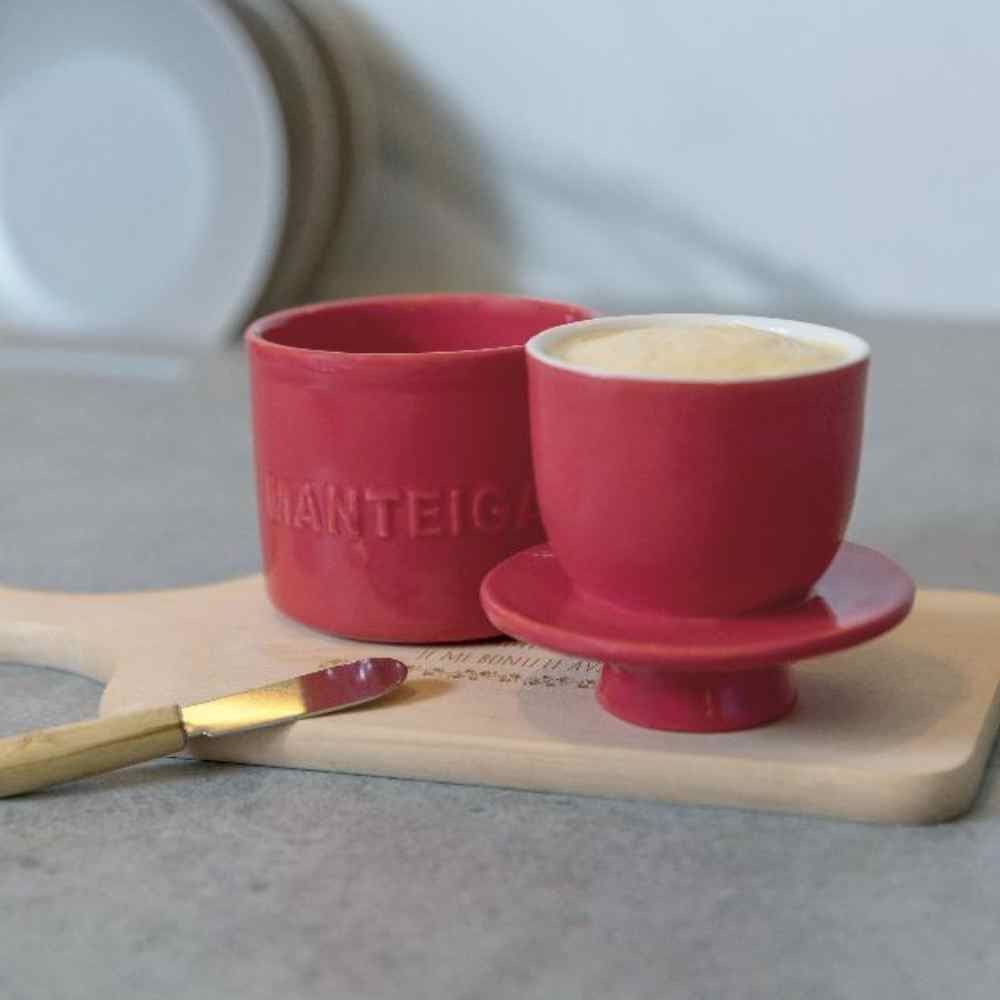 Manteigueira Francesa Havan Casa 130G - Vermelho