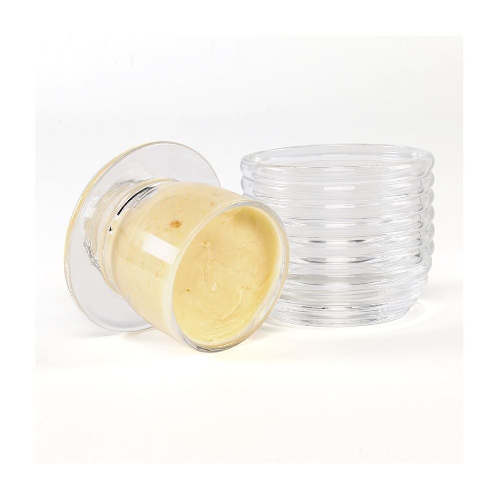 Manteigueira Francesa Vidro Colmeia Lyor - Transparente 