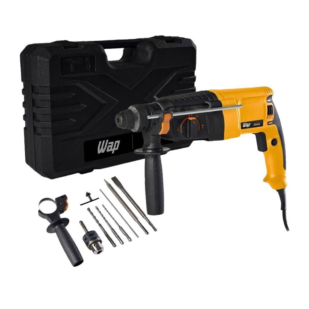 Martelete Combinado Wap 900W SDS Plus c/ Maleta EMPR900K