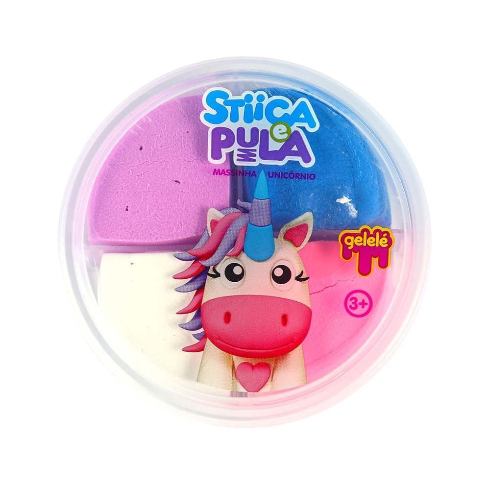 Massinha Estica E Pula Unicórnio 20G - Doce Brinquedo