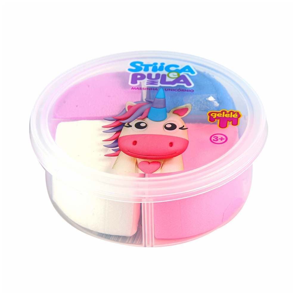 Massinha Estica E Pula Unicórnio 20G - Doce Brinquedo