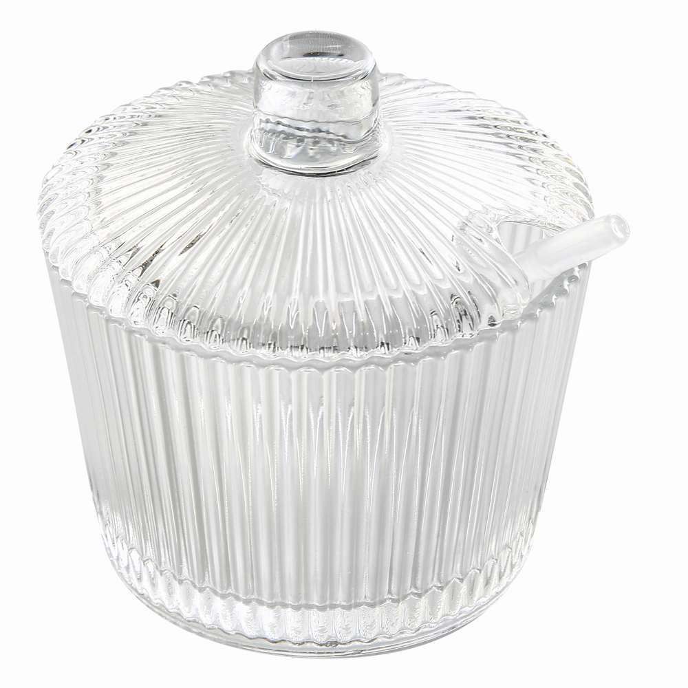 Meleira De Vidro Com Tampa E Colher Para Mel Graffiato Hauskraft 200Ml - Cameratta