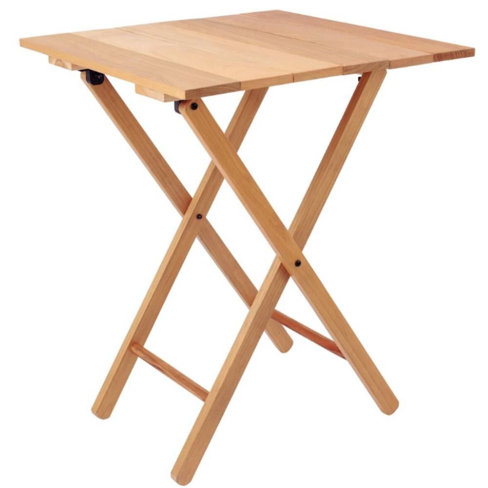 Mesa De Madeira Dobrável Tramontina Lille Em Madeira Tauari
