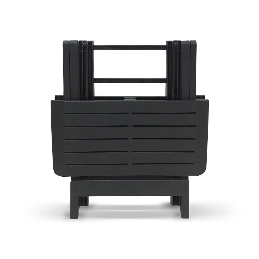 Mesa Plástica Dobrável Quadrada Preta Arqplast - Plástico